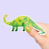 Dinosaur Brontosaurus Premium Vinyl Sticker, Water Bottle Sticker, Dinosaur Party Favors, Laptop Decal